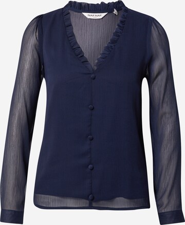 NAF NAF Blouse 'NOLA' in Blauw: voorkant