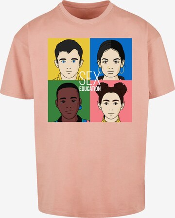T-Shirt 'Sex Education Netflix TV Series' F4NT4STIC en orange : devant
