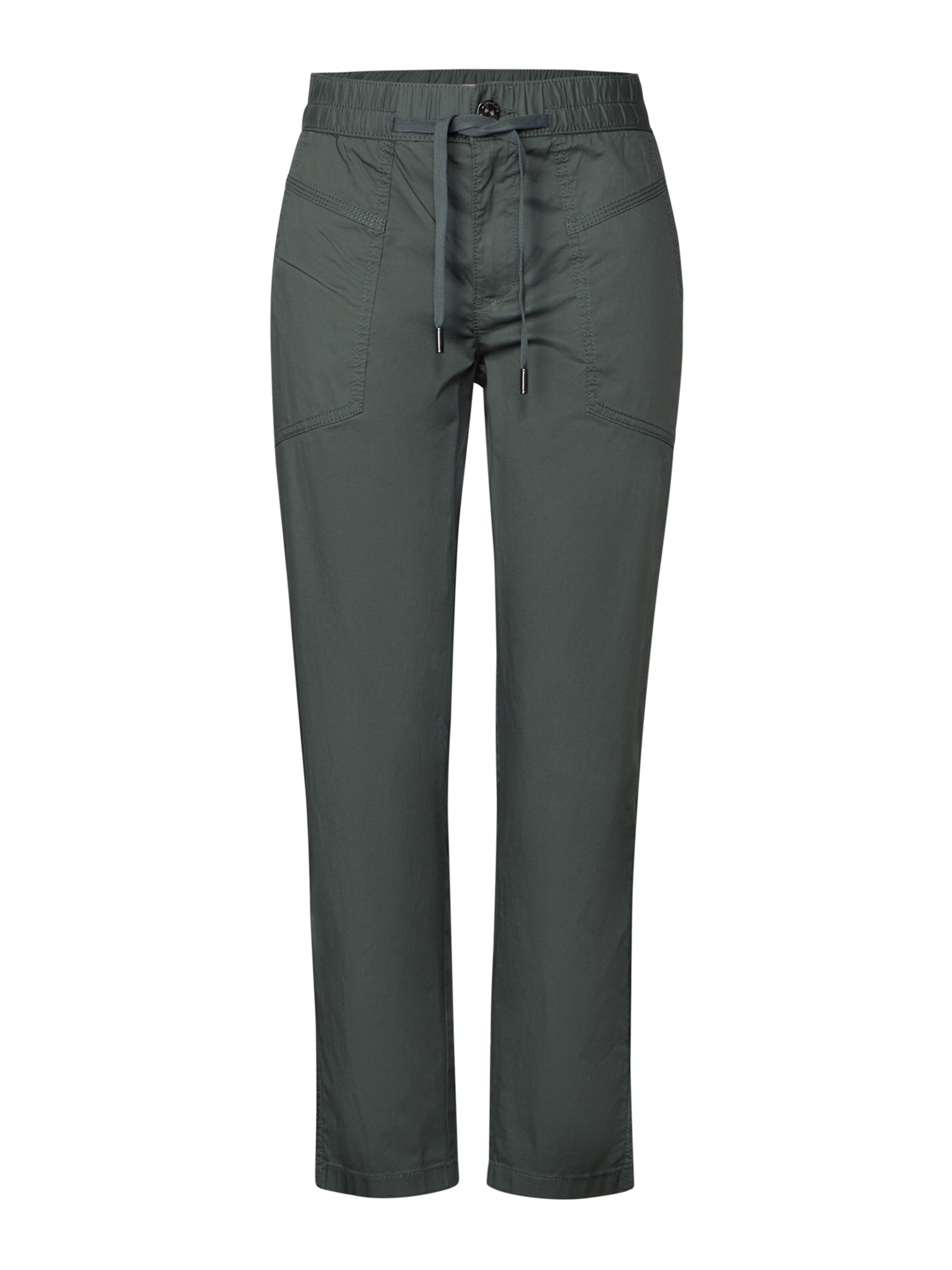 Regular Pantalon 'Bonny' STREET ONE en vert : devant
