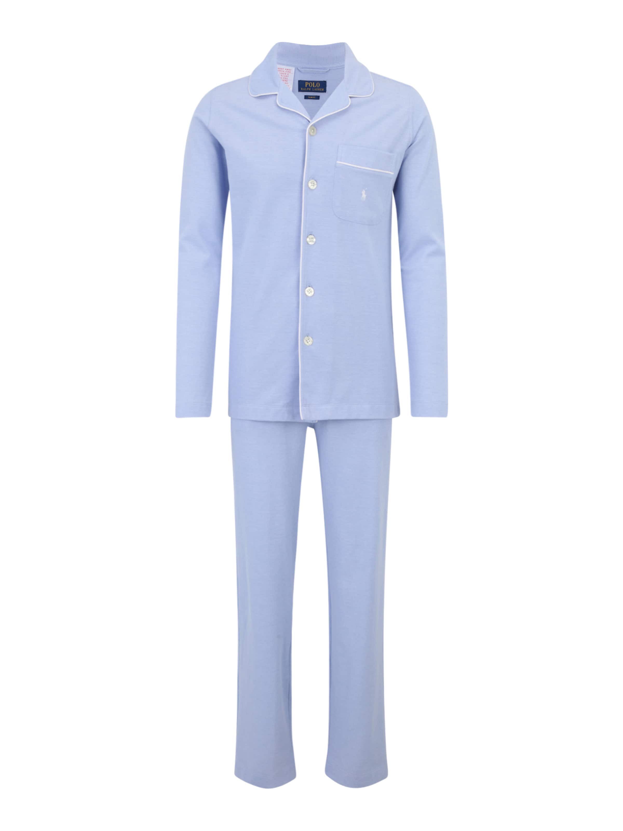 mėlyna Polo Ralph Lauren Ilga pižama: priekis