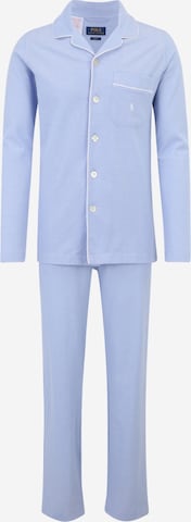 Polo Ralph Lauren Pyjama lang in Blauw: voorkant