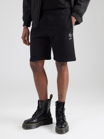 regular Pantaloni 'CLOVIS' di GUESS in nero: frontale