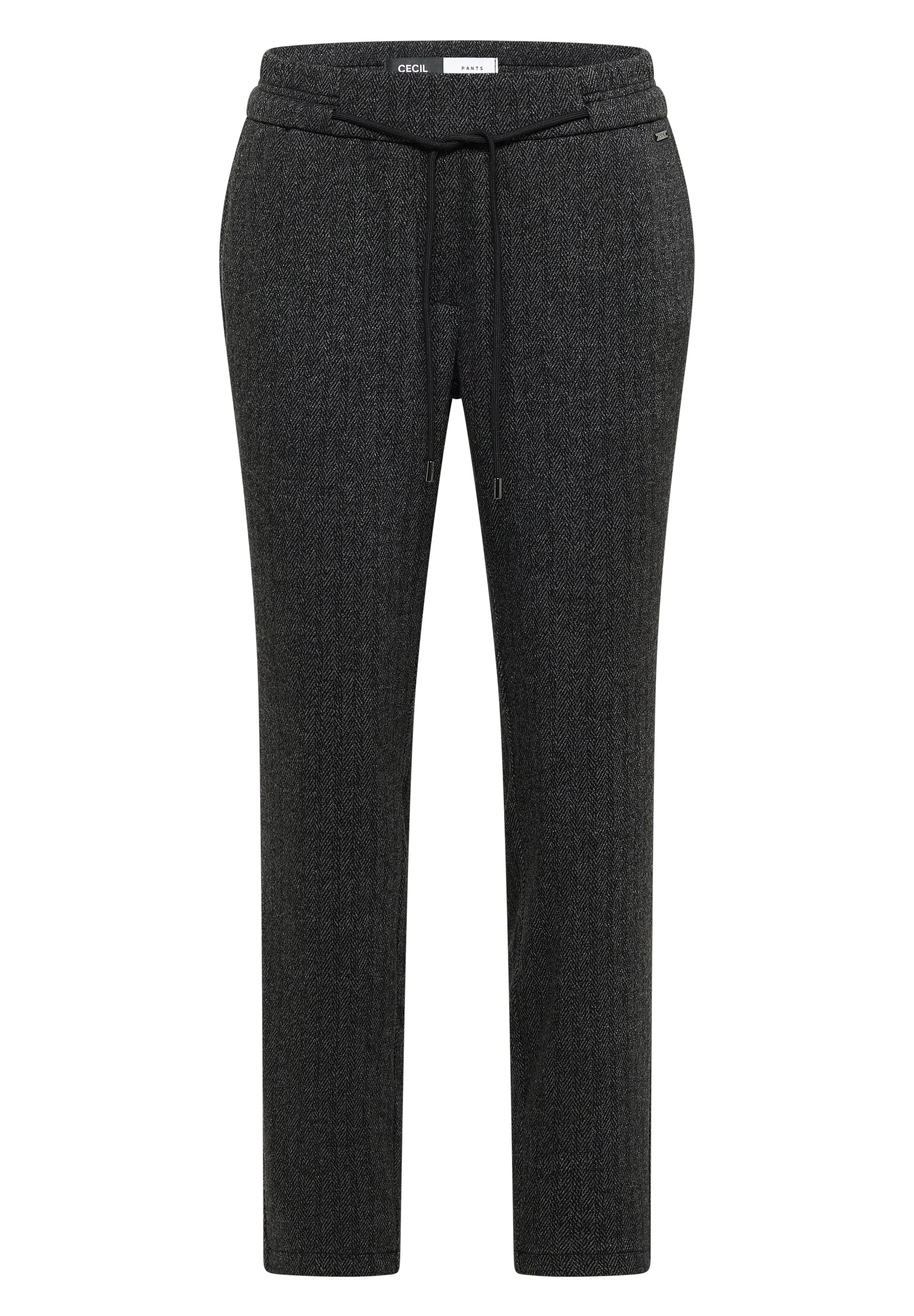 CECIL Regular Pants in Black: front