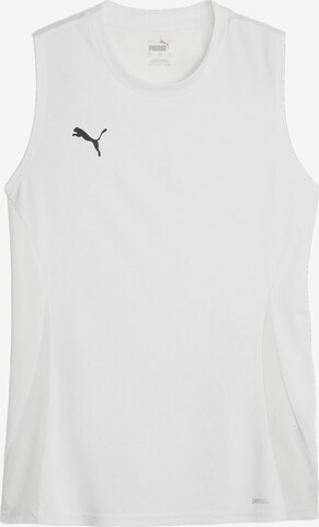 PUMA Sports Top 'teamGOAL' in White: front
