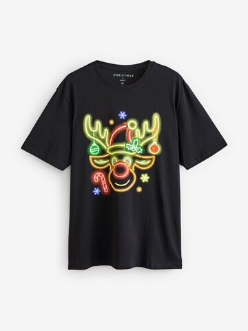 Next Bluser & t-shirts 'Weihnachts-Neon' i sort