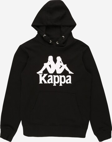 KAPPA Sweatshirt 'TAINO' in Zwart: voorkant