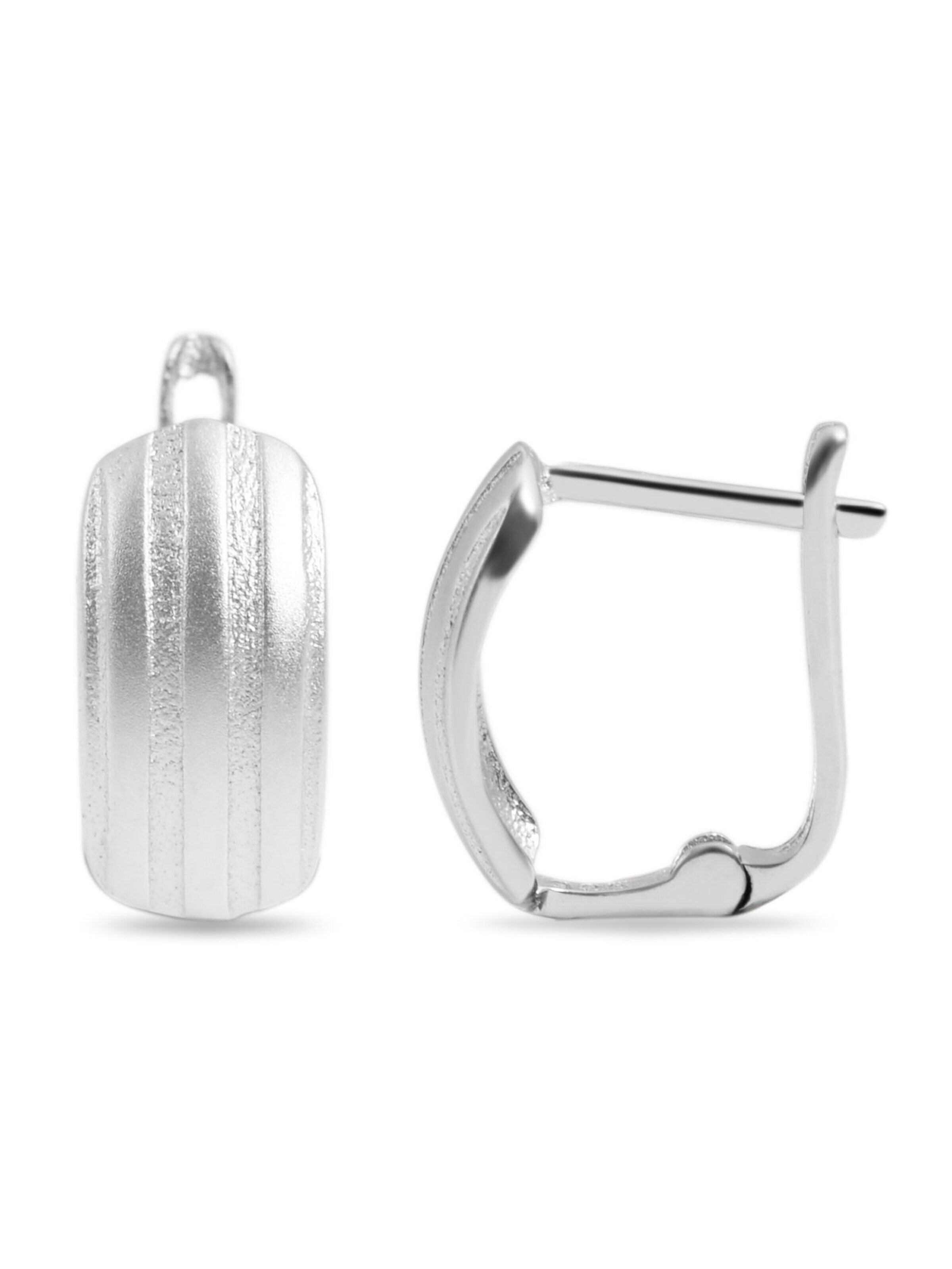 Akzent Earrings '"Korinna" aus 925 Sterlingsilber, rhodiniert, langlebig' in Silver: front