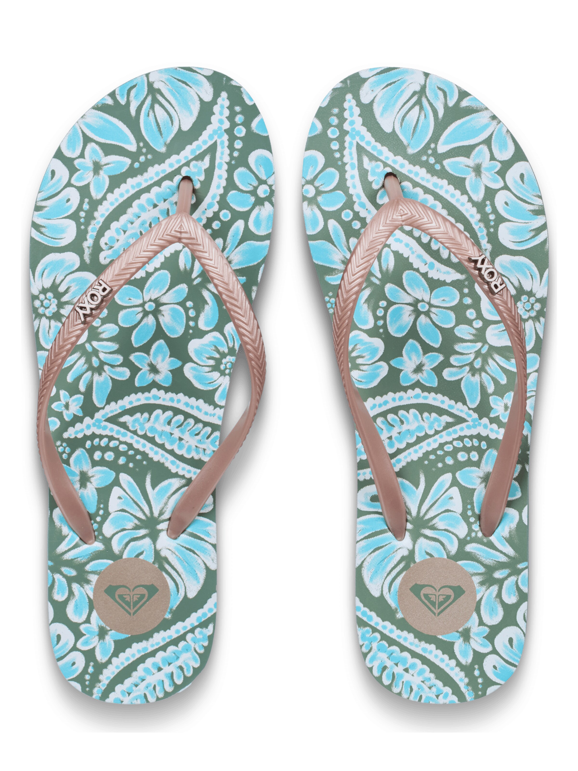 ROXY T-Bar Sandals 'Mauricia' in Green