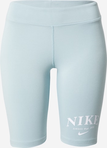 Nike Sportswear Skinny Shorts in Blau: predná strana