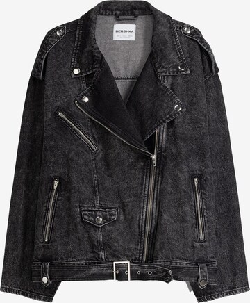 Bershka Between-Season Jacket in Black: front