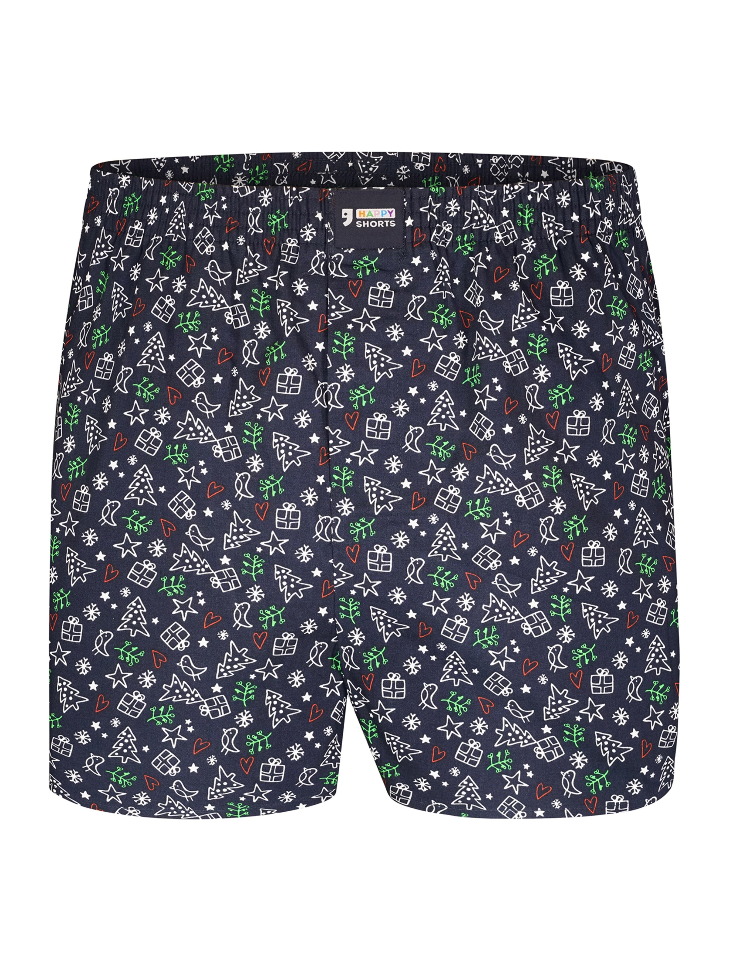 Happy Shorts - Boxers ' Weihnachts Motive ' em azul: frente