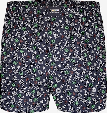 Happy Shorts Boxer shorts ' Weihnachts Motive ' in Blue: front