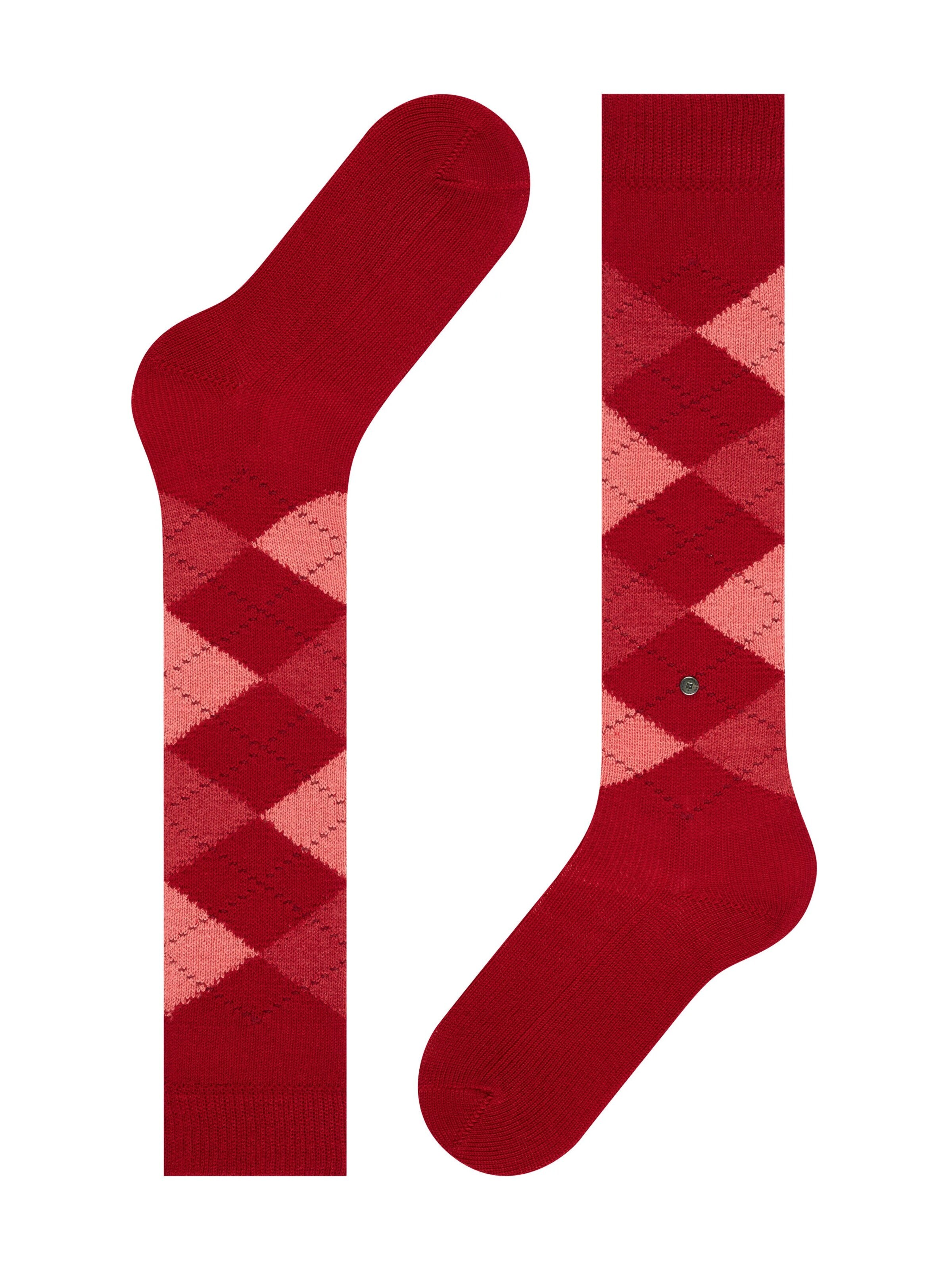 BURLINGTON Over the Knee Socks 'Whitby' in Red