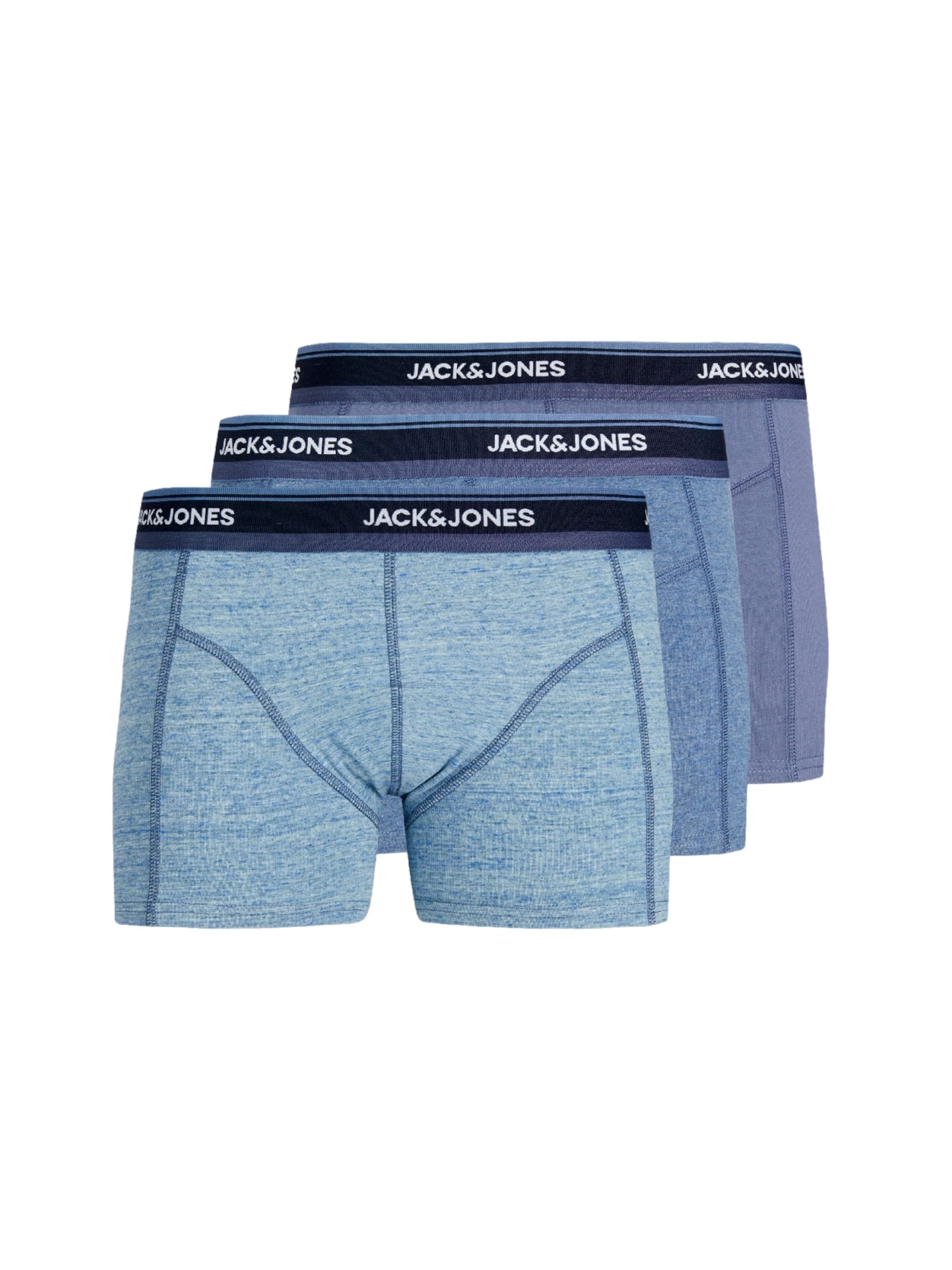 JACK & JONES Bokserice 'JACWELLS' veličine L u plava melange, Pregled proizvoda