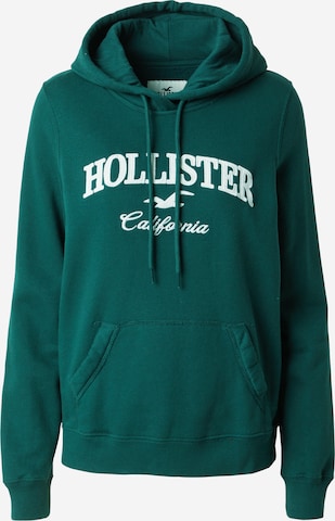 HOLLISTER Mikina – zelená: přední strana