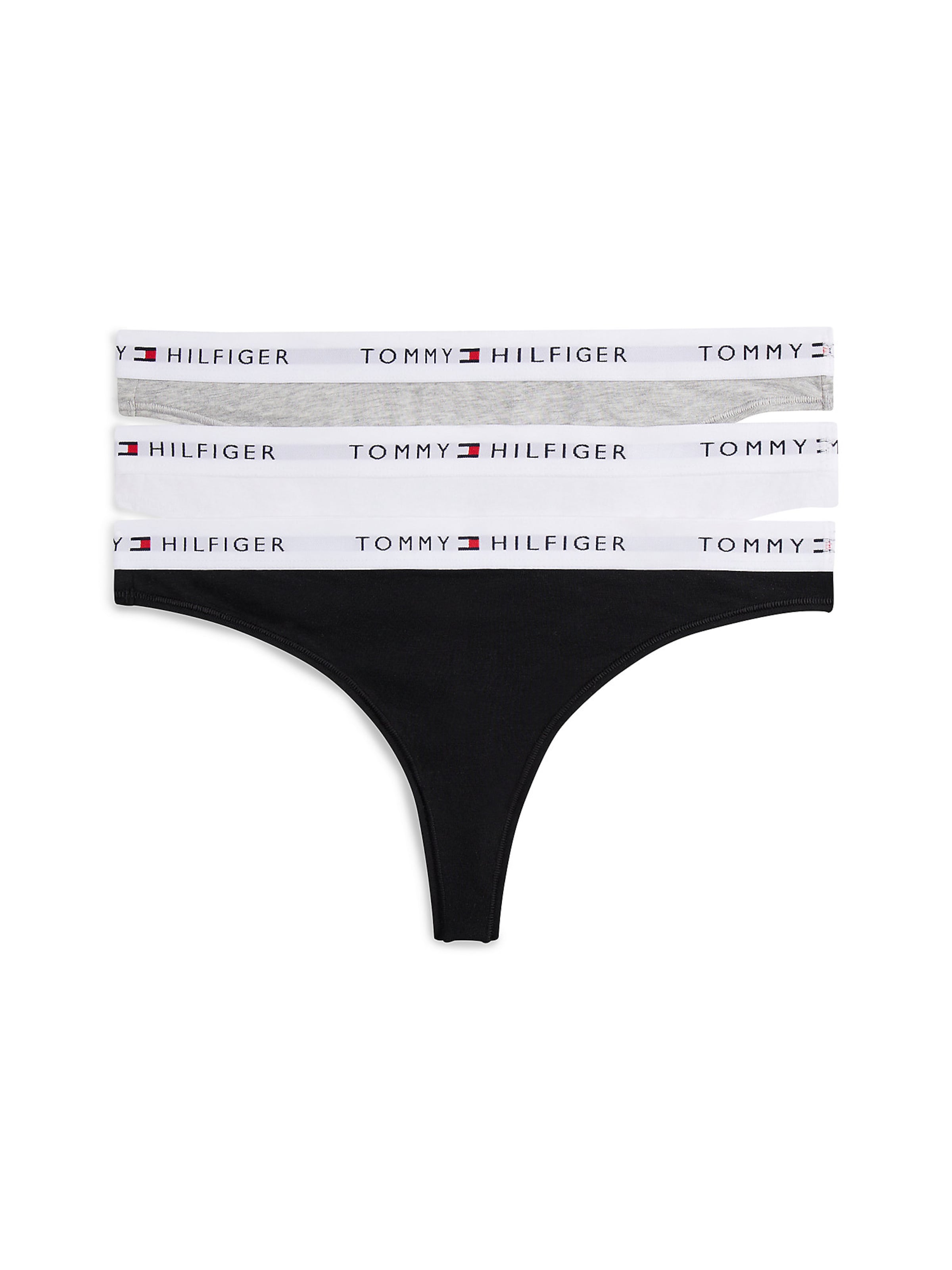 Tommy Hilfiger Underwear Stringit 'Essential' värissä harmaa: etupuoli