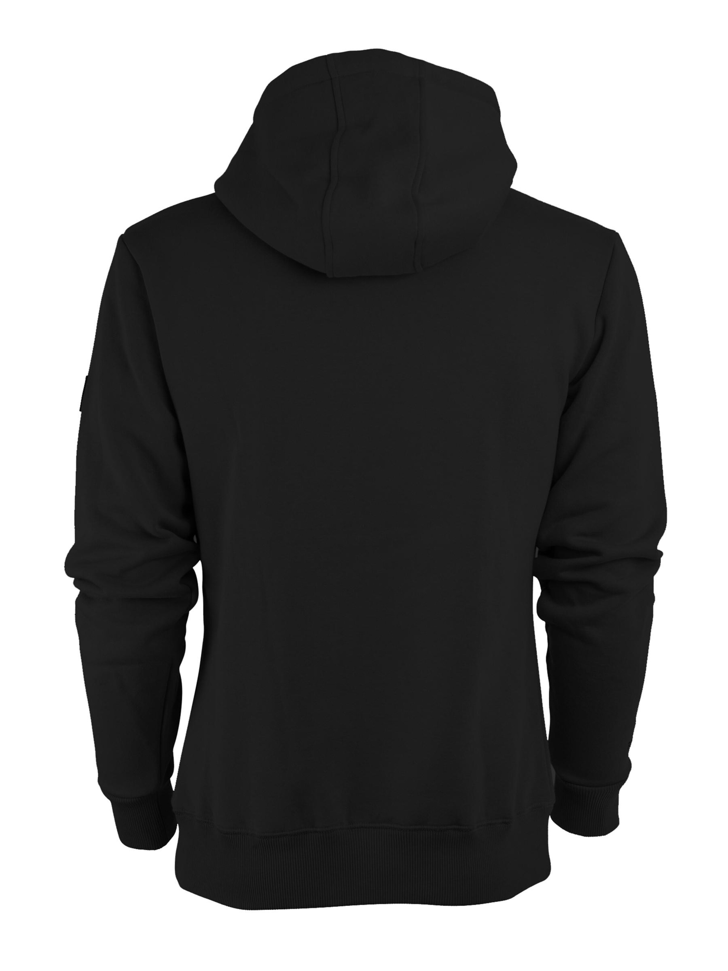 FORSBERG Sweatshirt 'Pettarson Hoodie mit Logo' in Black