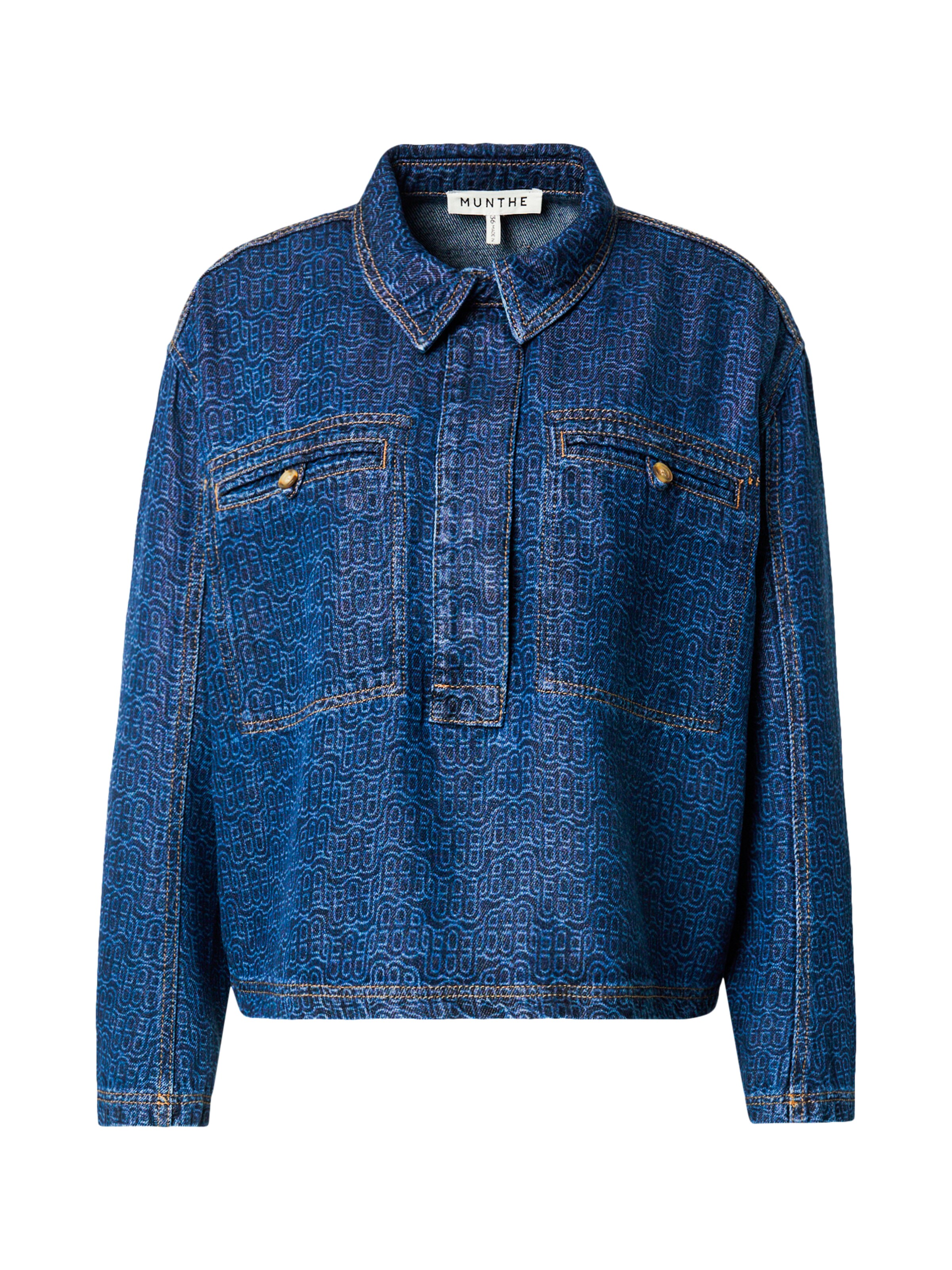 Bluză 'RUXA' de la Munthe pe albastru: față