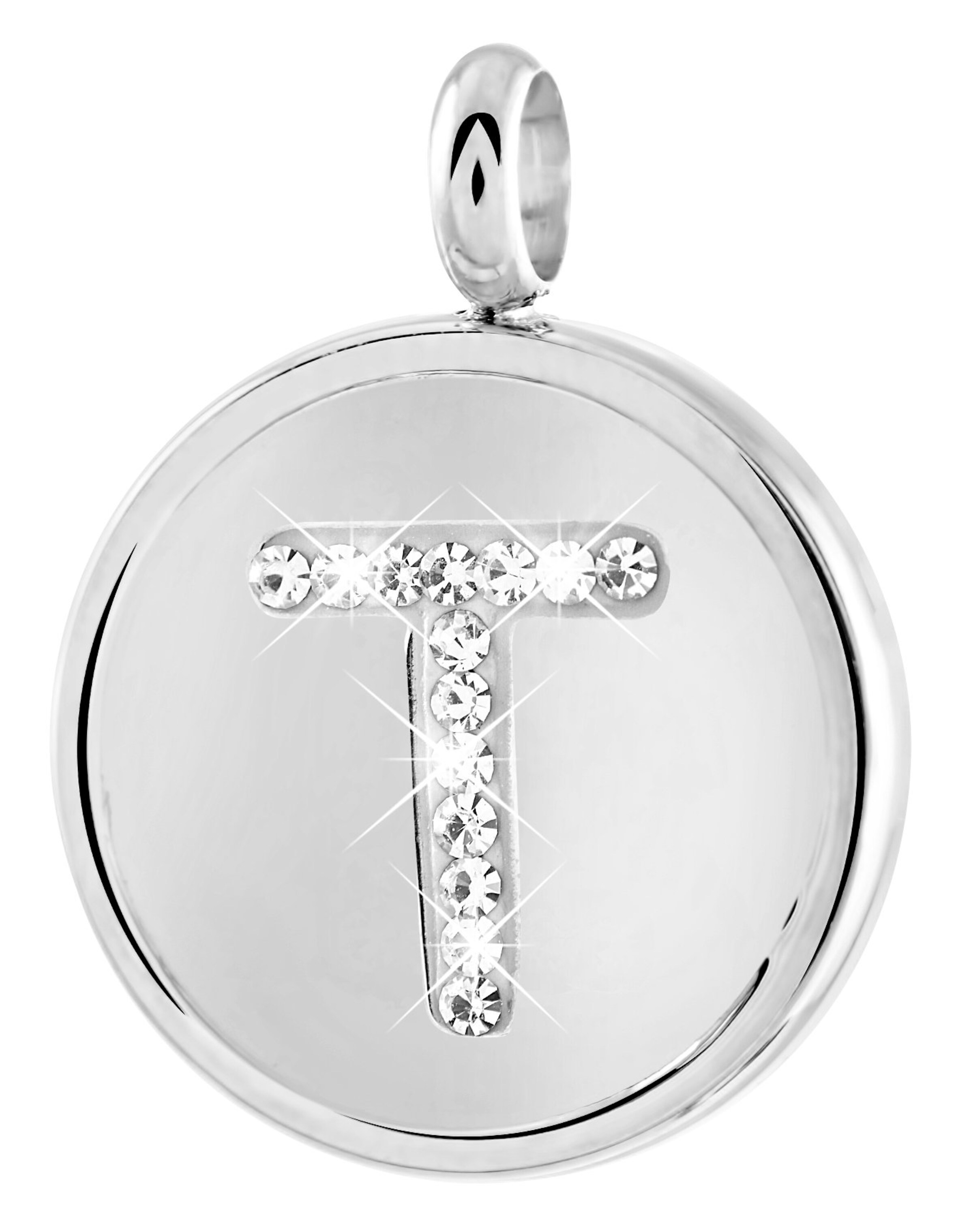 Lucardi Pendant in Silver: front