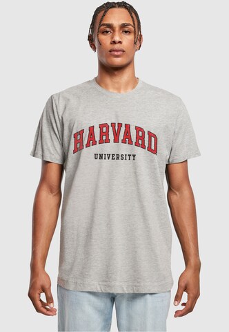 T-Shirt 'Harvard University' Merchcode en gris : devant
