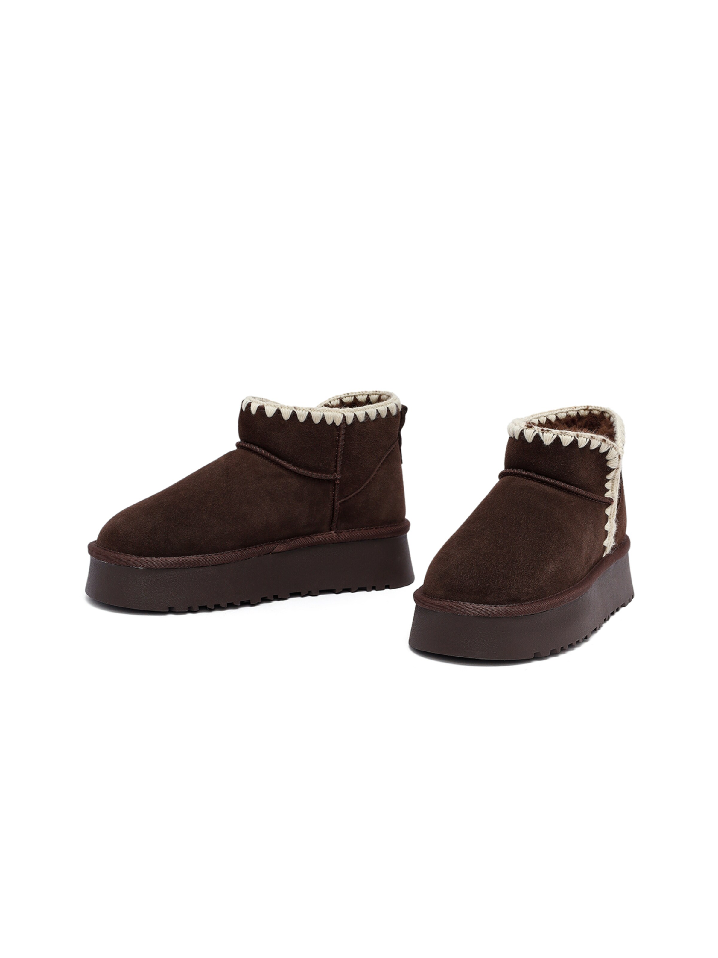 Derimod Booties in Brown: front