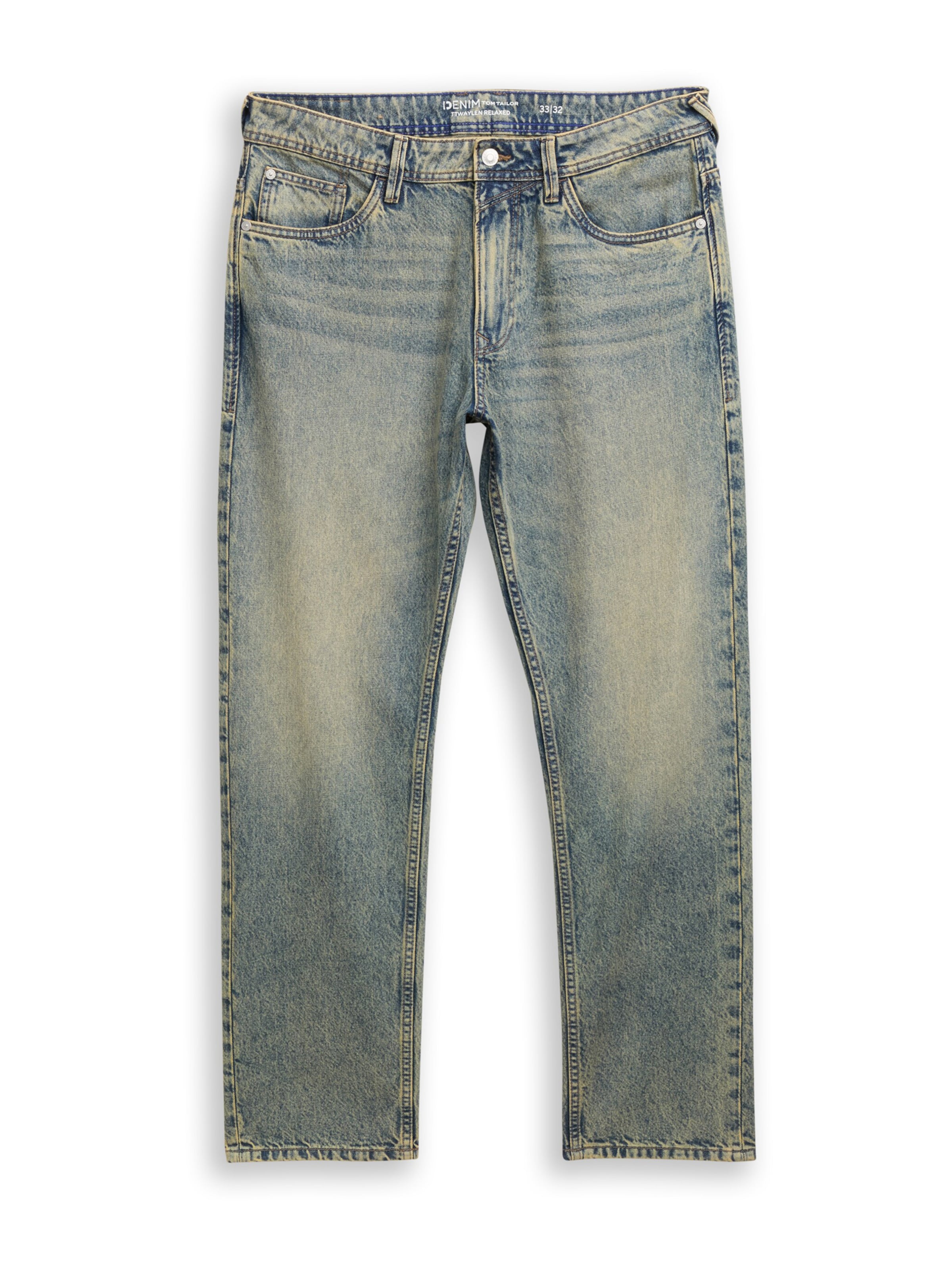 TOM TAILOR DENIM Loosefit Jeans 'Waylen' in Blauw: voorkant