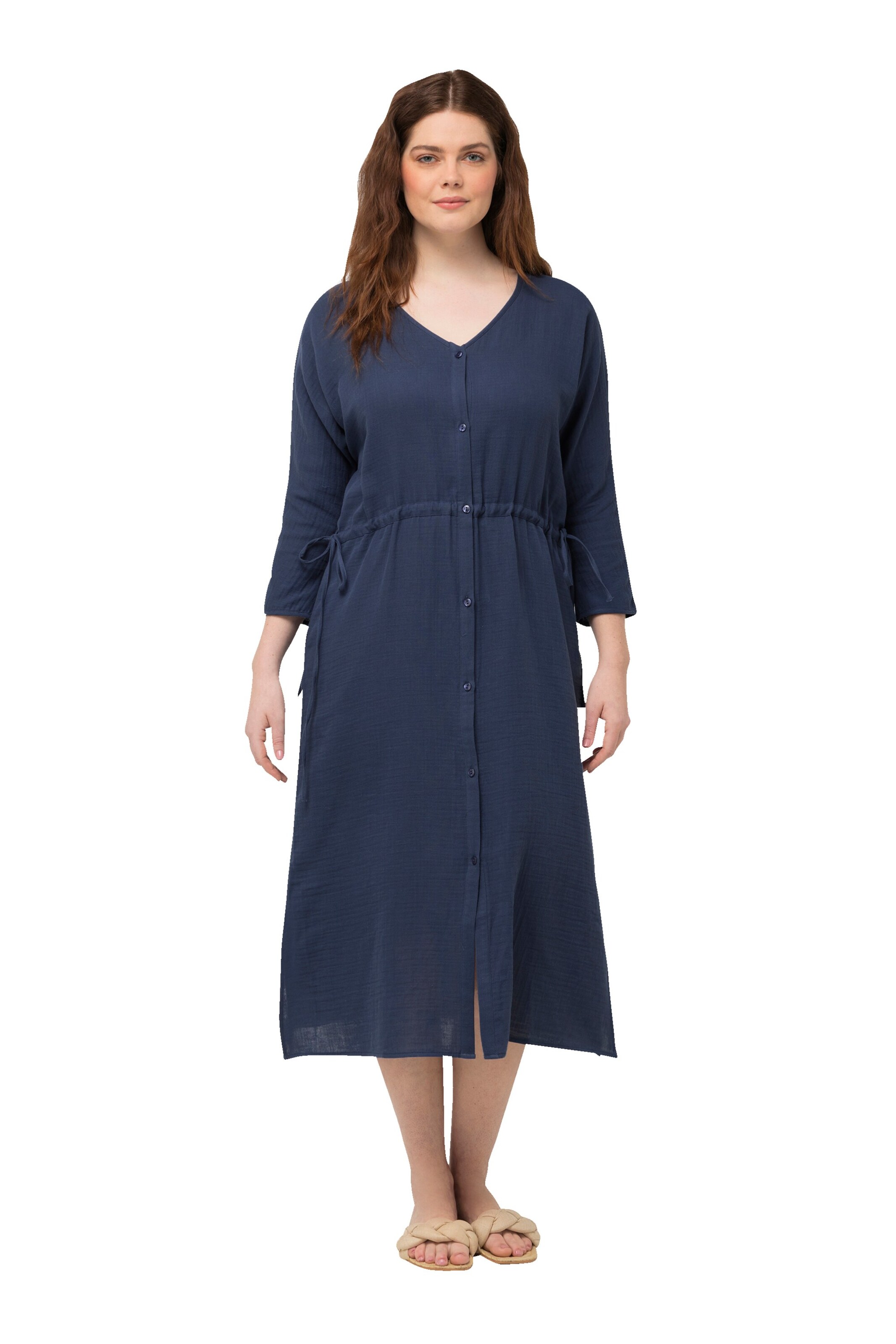 Ulla Popken Kleid in Blau: Vorderseite