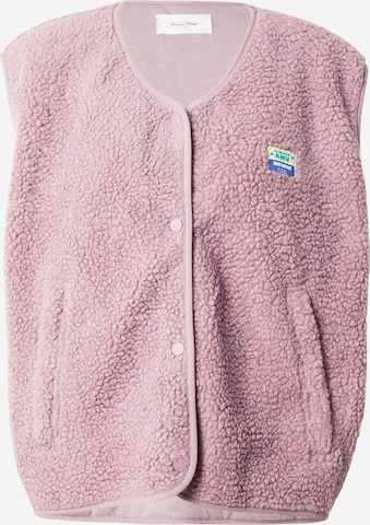 Gilet 'HOKTOWN' AMERICAN VINTAGE en rose : devant