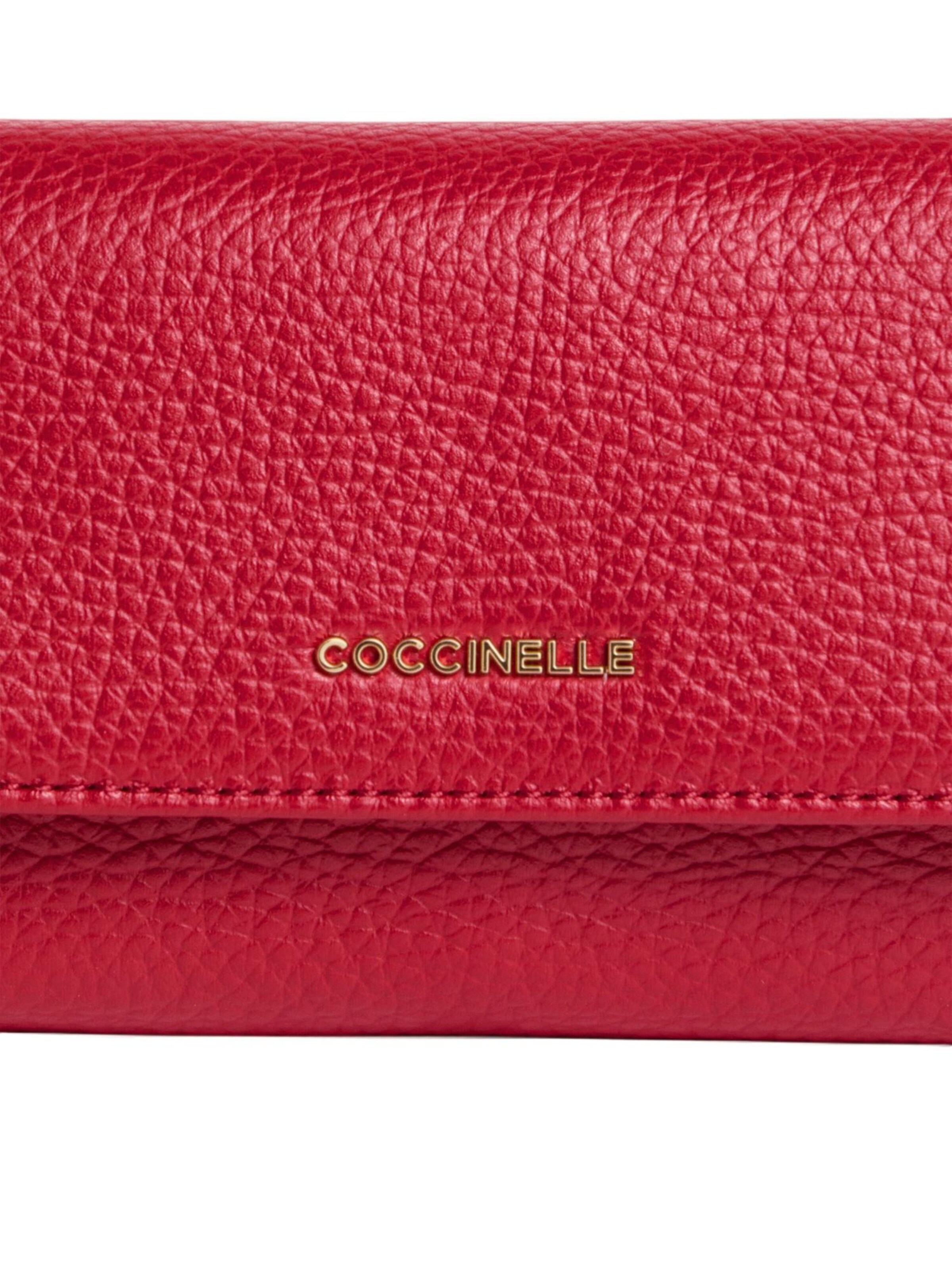 Coccinelle Wallet 'COCCINELLE Metallic S26 3' in Red