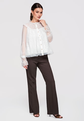 Ombre Blouse in White