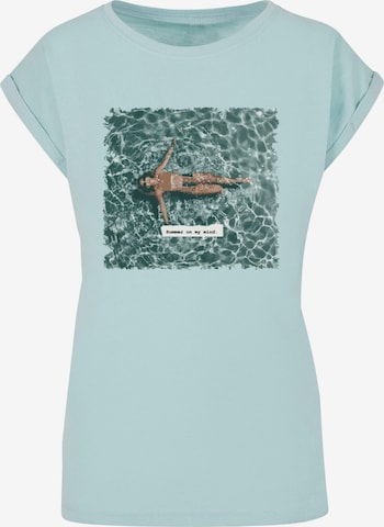 Merchcode Shirt 'Summer - On My Mind' in Blauw: voorkant