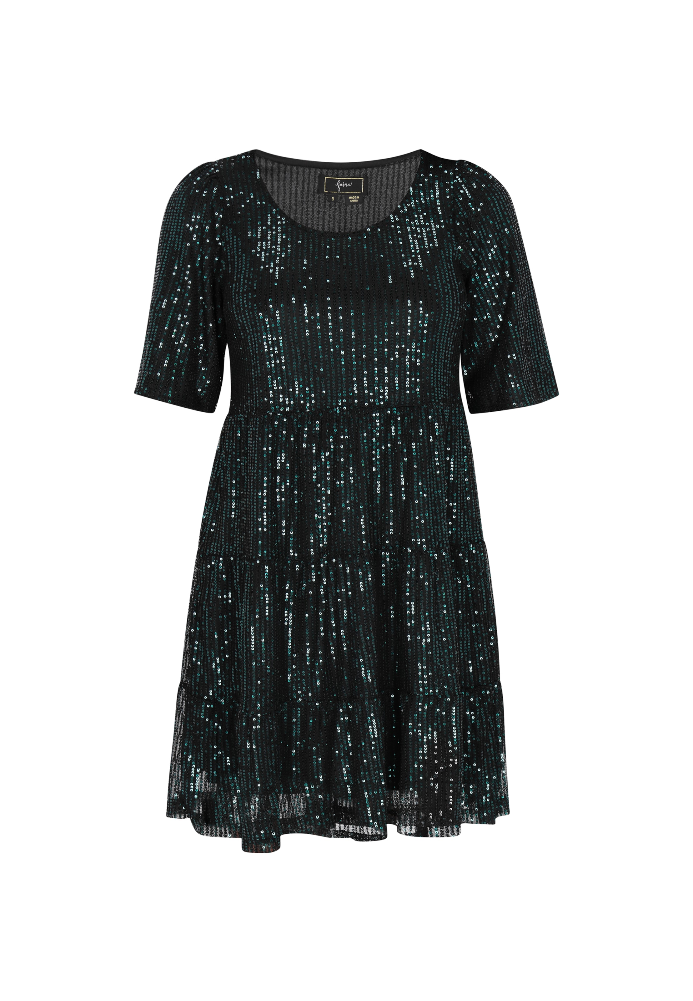 faina Cocktailmekko värissä vihreä: etupuoli