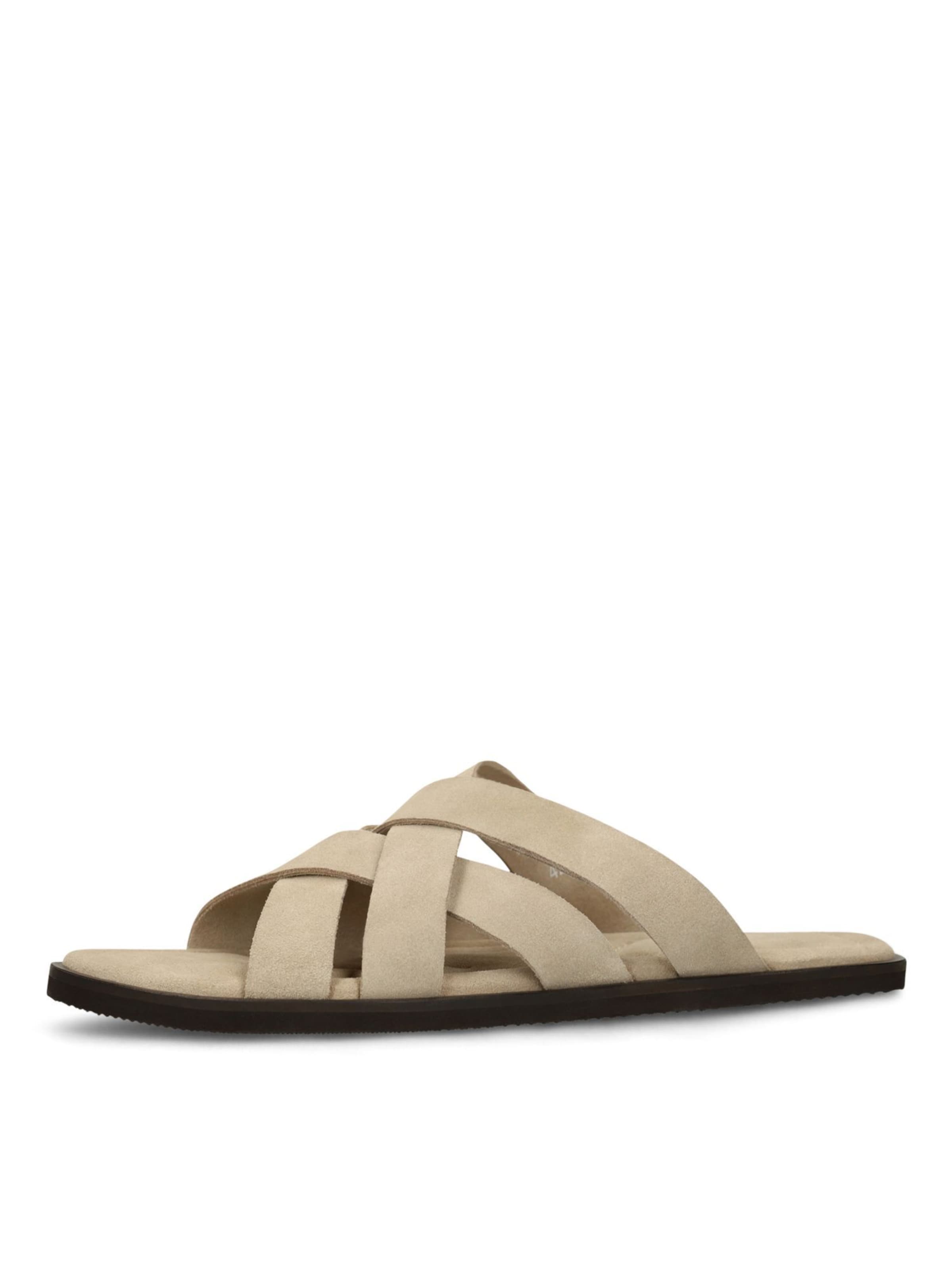 Mule MANFIELD en beige : devant