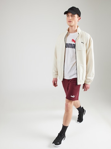 T-Shirt fonctionnel 'Essentials No. 1' PUMA en blanc