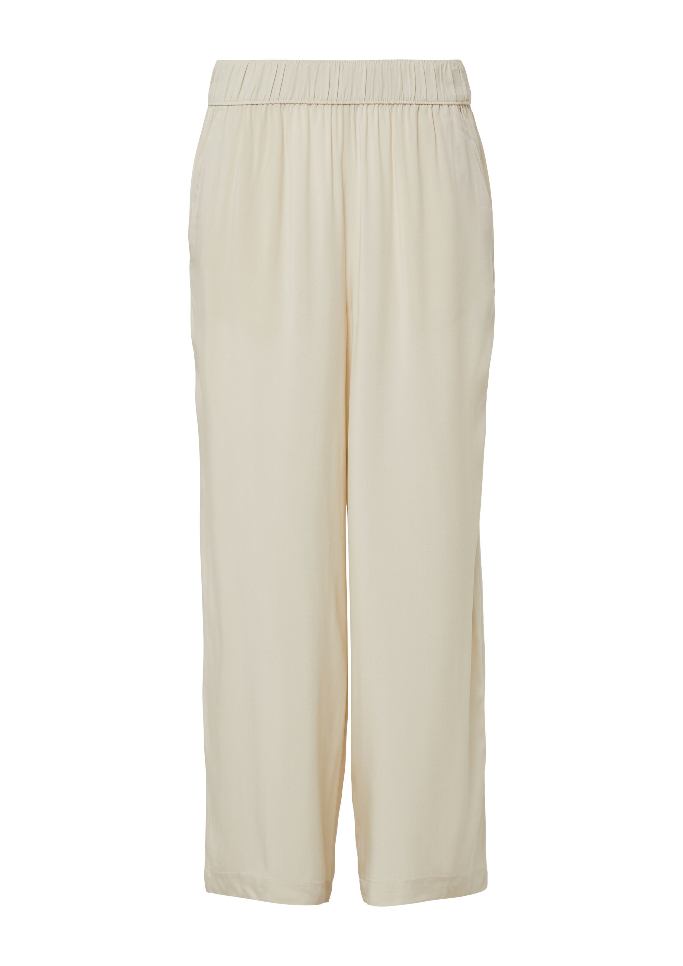Wide Leg Pantalon s.Oliver en beige : devant