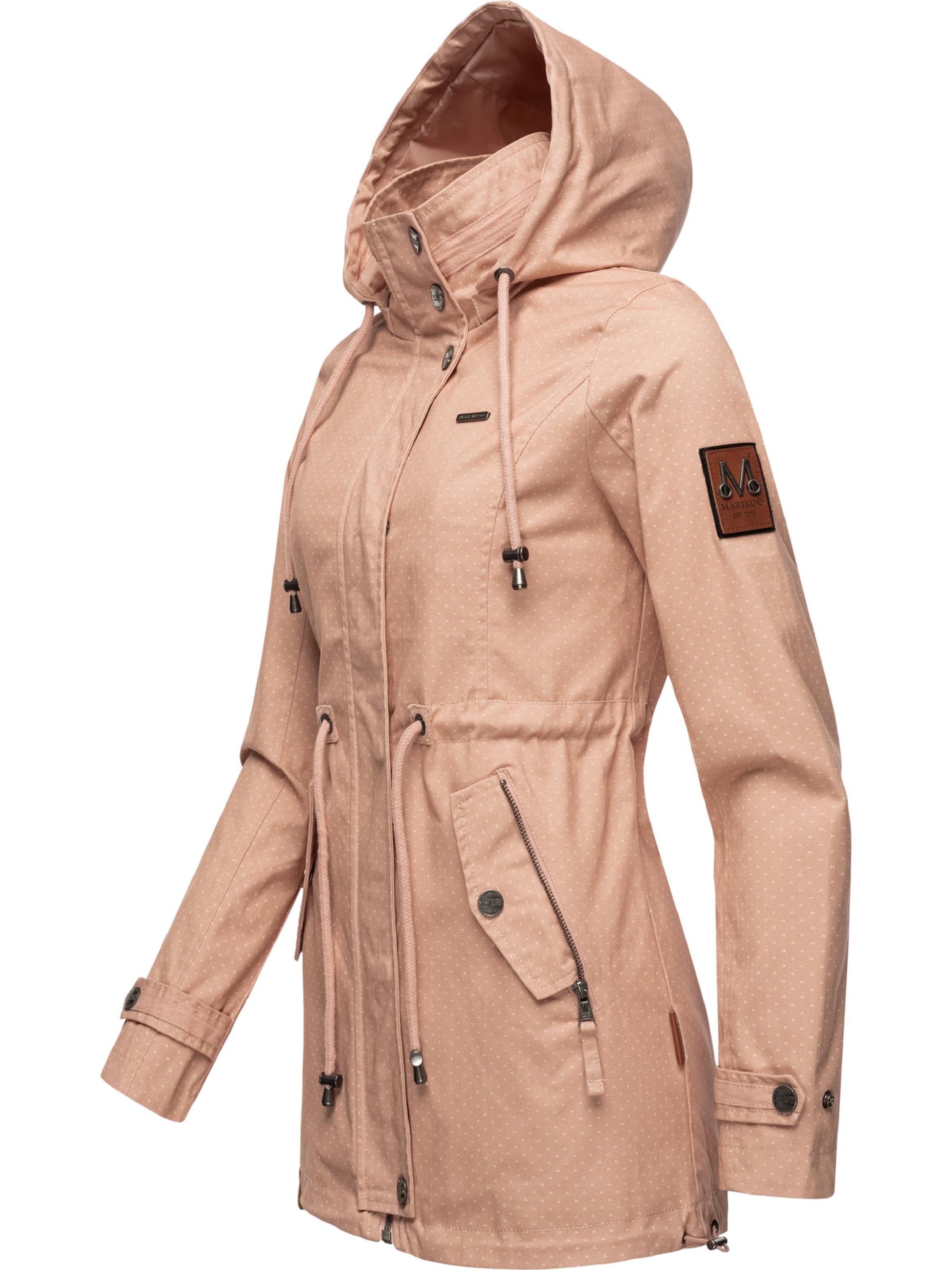 MARIKOO Between-seasons parka 'Nyokoo' in Pink