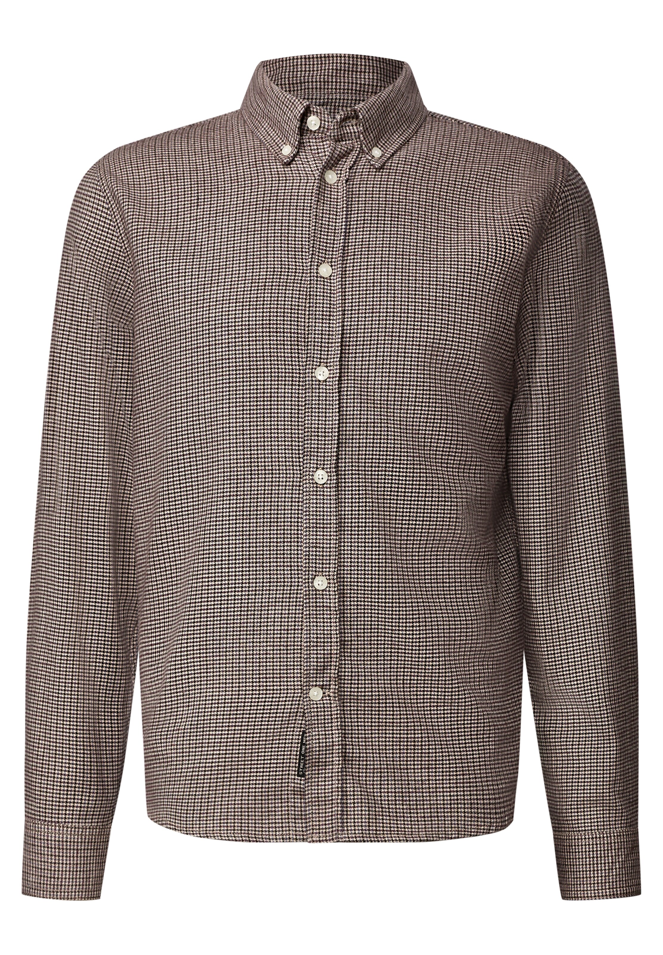 Street One MEN Regular fit Business Shirt in Brown: front