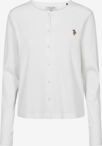 U.S. POLO ASSN. Neuletakki 'Maise ' värissä valkoinen: etupuoli