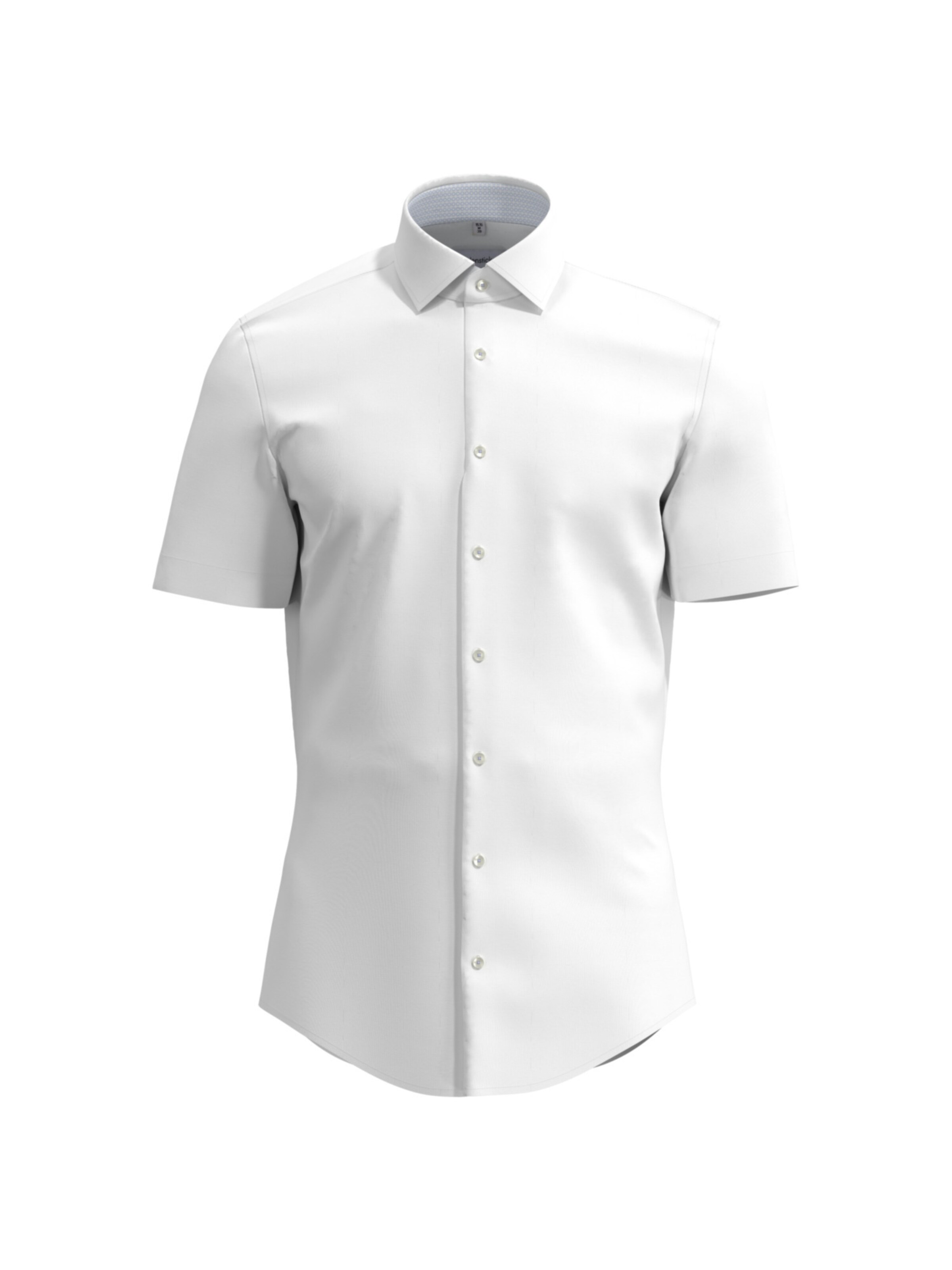 SEIDENSTICKER Regular fit Zakelijk overhemd 'Smart Essentials' in Wit: voorkant