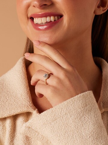 Lucardi Ring in Gold: front