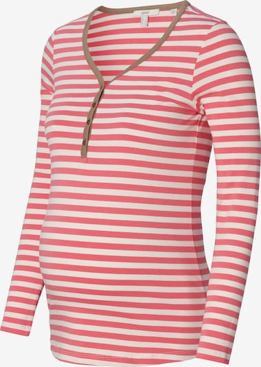 Esprit Maternity T-shirt en crème / brocart / rosé, Vue avec produit