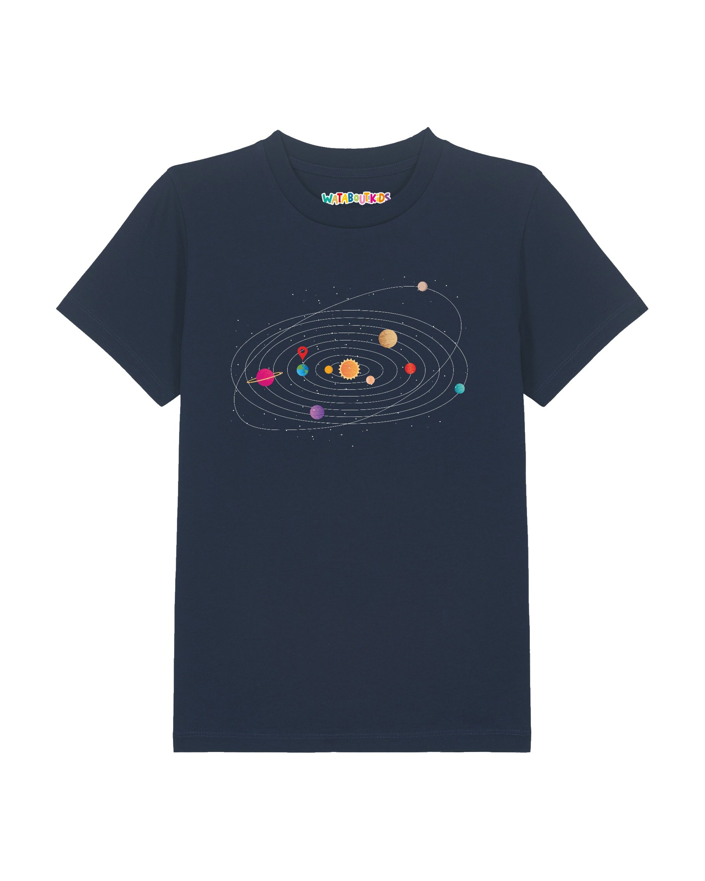 T-Shirt 'Sonnensystem' watabout.kids en bleu : devant