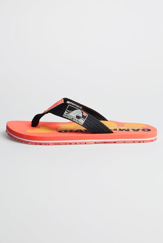 CAMP DAVID T-Bar Sandals in Orange
