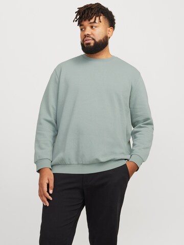 Jack & Jones Plus Mikina 'JJEBradley' – zelená: přední strana