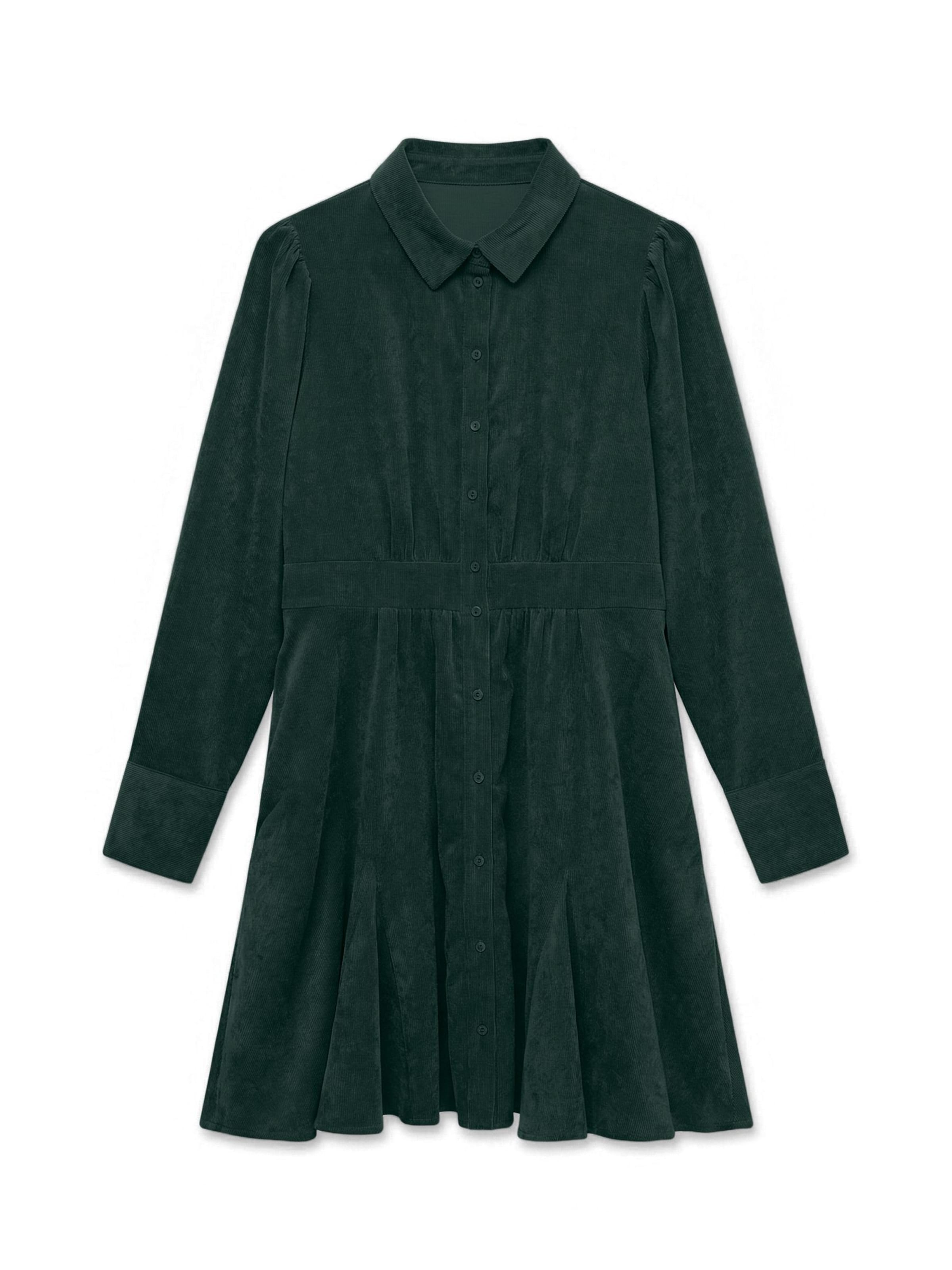VERO MODA Blousejurk 'AWAne' in Groen: voorkant