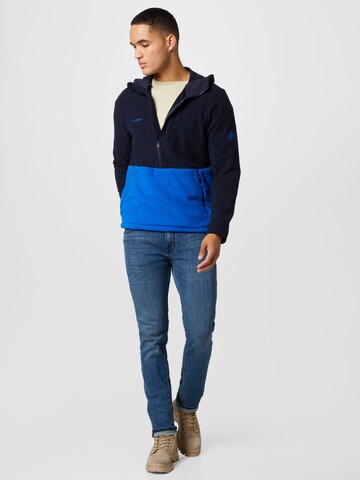 MAMMUT Tapered Athletic Fleece Jacket in Blue