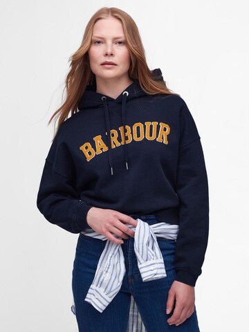 Barbour Sweatshirt 'Mayfield' in Blau: predná strana