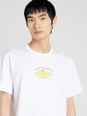 T-Shirt 'Ghost' Cleptomanicx en blanc