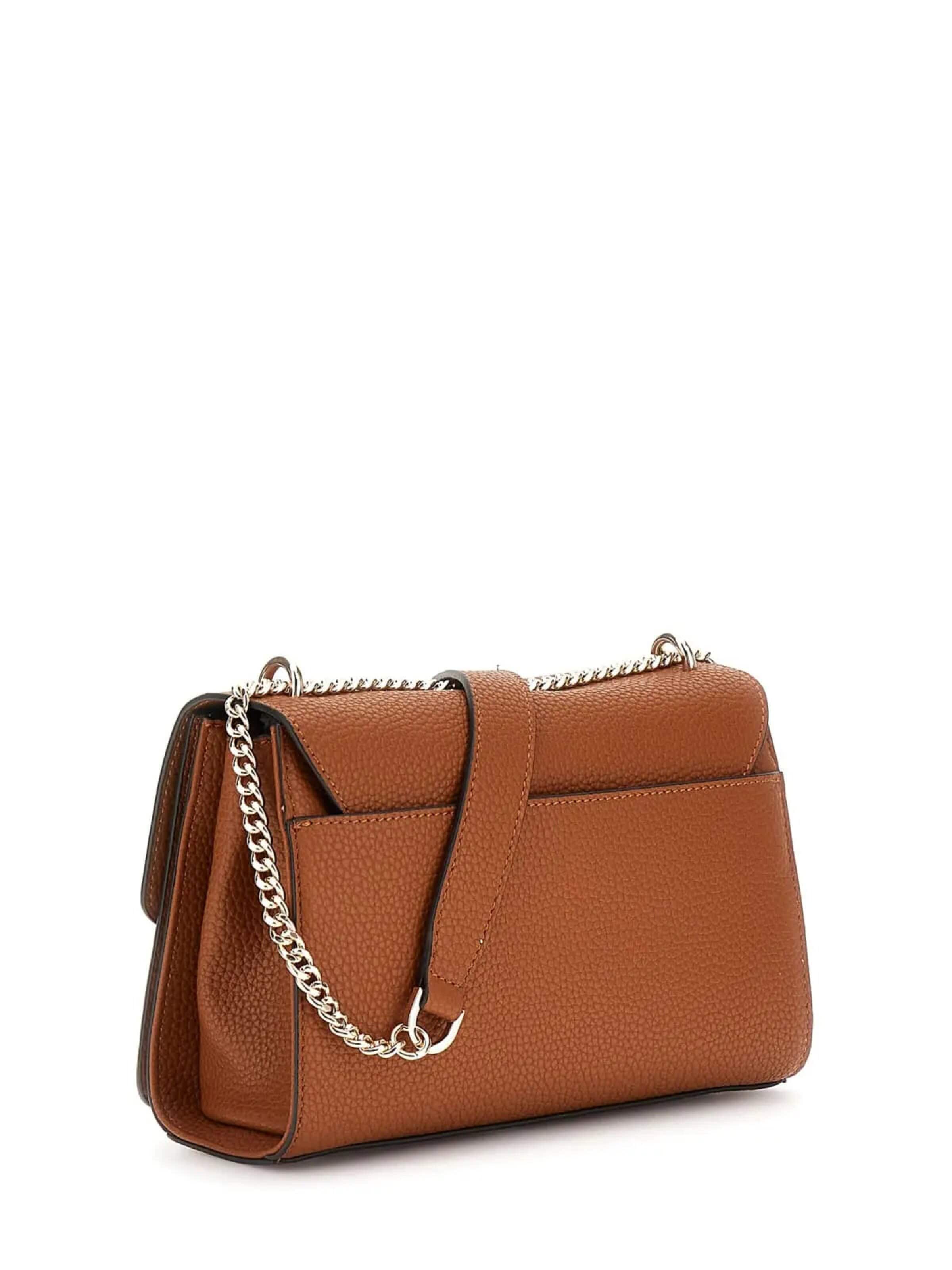 GUESS Torba na ramię 'Guess Sac Bandoulière Calista Top Zip Shou Caramel BG733421' w kolorze brązowy