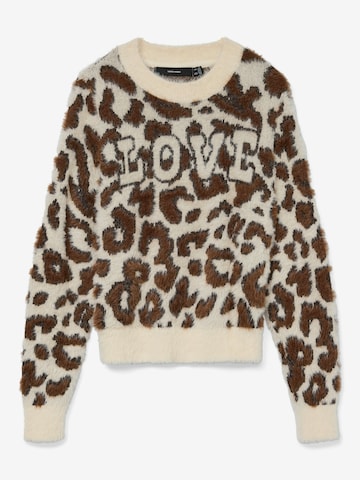 Pull-over 'VMJUNGLE' VERO MODA en beige : devant